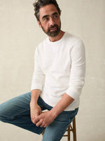 Faherty Sunwashed Long Sleeve T-Shirt - White