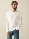 Faherty Sunwashed Long Sleeve T-Shirt - White