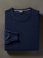 Faherty Movement Crewneck Sweater - Marine Navy*