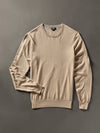 Faherty Movement Crewneck Sweater - Soft Dune Heather