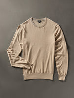 Faherty Movement Crewneck Sweater - Soft Dune Heather