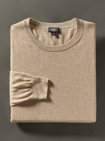 Faherty Movement Crewneck Sweater - Soft Dune Heather