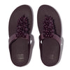 FitFlop Fino Bauble Bead Leather Sandals - Metallic Plumberry