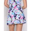 G Lifestyle 17-Inch Print Flare Skort - Navy Golfer