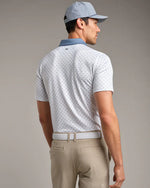 Rhone Men's Golf Sport Polo Shirt - Blue Stone Foulard