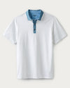 Rhone Men's Golf Sport Polo Shirt - Blue Stone Foulard