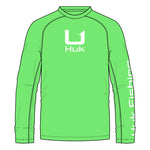 Huk Icon Long Performance Crew T-Shirt - Summer Green