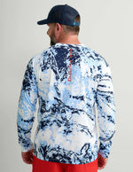 Huk Pursuit Mossy Oak Printed Long Performance Sleeve Crew T-Shirt - Windsurfer