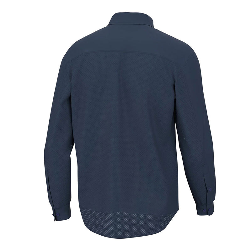 Huk Tide Point Long Sleeve Sport Shirt - Sargasso Sea