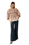 Hale Bob Skyler Long Sleeve Top - Pink - FINAL SALE