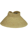 Hat Attack Roll Up Travel Visor - Natural