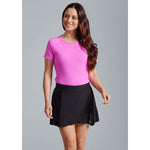 IBKUL Women's 13-Inch Solid Pleat Skort - Black
