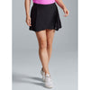 IBKUL Women's 13-Inch Solid Pleat Skort - Black