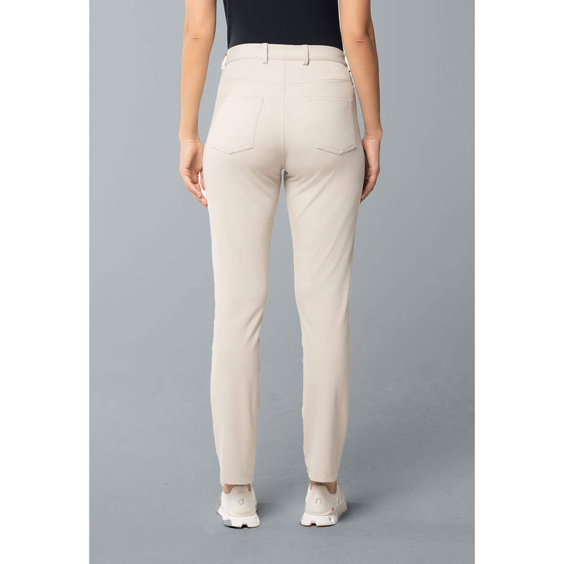 IBKUL Women's 28-Inch 5 Pocket Performance Pant - Stone