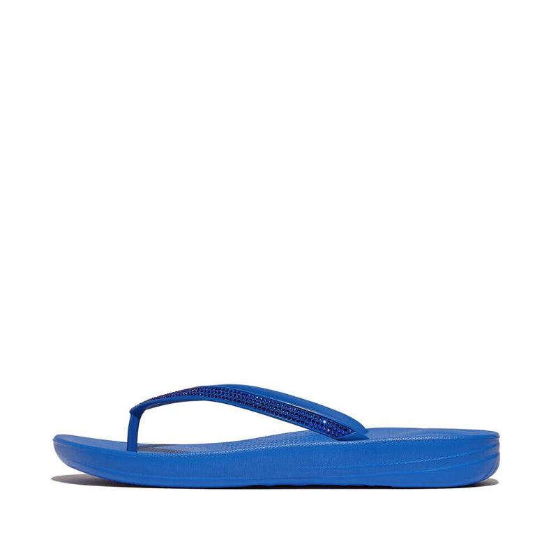 FitFlop Iqushion Sparkle Flip Flops Sandals - French Blue