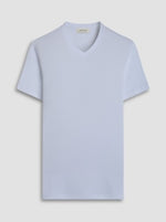 Bugatchi Holden Pima V-Neck T-Shirt - White