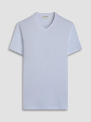 Bugatchi Holden Pima V-Neck T-Shirt - White