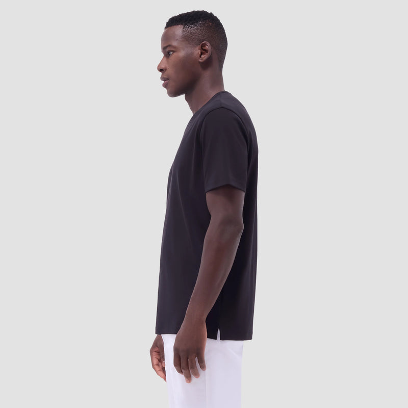 Bugatchi Holden Pima V-Neck T-Shirt - Black