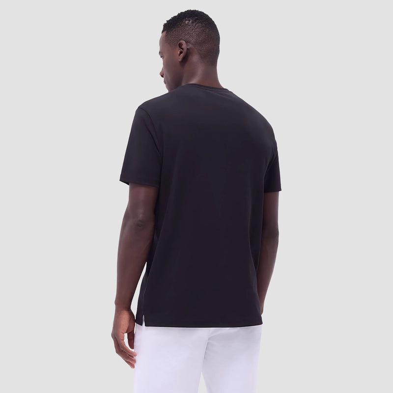 Bugatchi Holden Pima V-Neck T-Shirt - Black