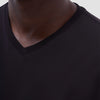 Bugatchi Holden Pima V-Neck T-Shirt - Black