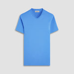 Bugatchi Holden Pima V-Neck T-Shirt - Classic Blue