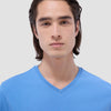 Bugatchi Holden Pima V-Neck T-Shirt - Classic Blue