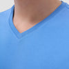 Bugatchi Holden Pima V-Neck T-Shirt - Classic Blue