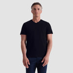 Bugatchi Holden Pima V-Neck T-Shirt - Navy