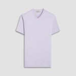 Bugatchi Holden Pima V-Neck T-Shirt - Platinum