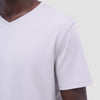 Bugatchi Holden Pima V-Neck T-Shirt - Platinum