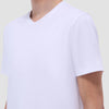 Bugatchi Holden Pima V-Neck T-Shirt - White