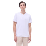 Bugatchi Holden Pima V-Neck T-Shirt - White