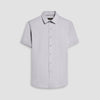 Bugatchi Ooohcotton Miles Short Sleeve Sport Shirt - Silver*