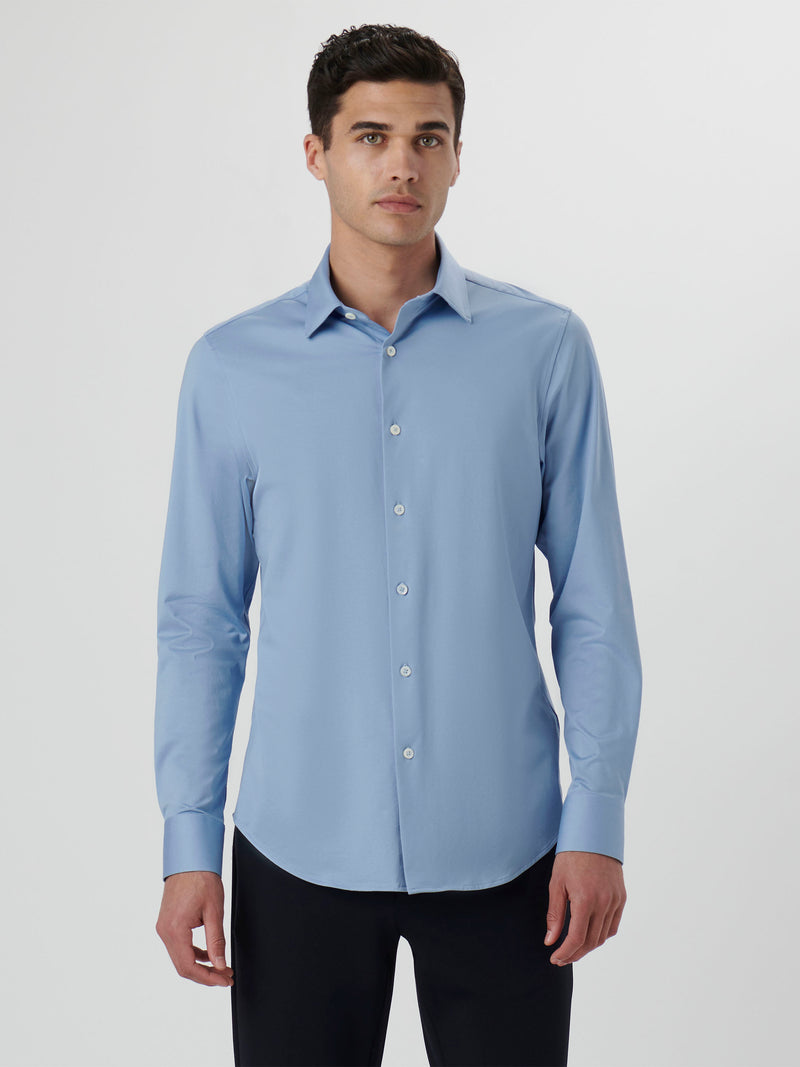 Bugatchi Ooohcotton Solid Sport Shirt - Air Blue*