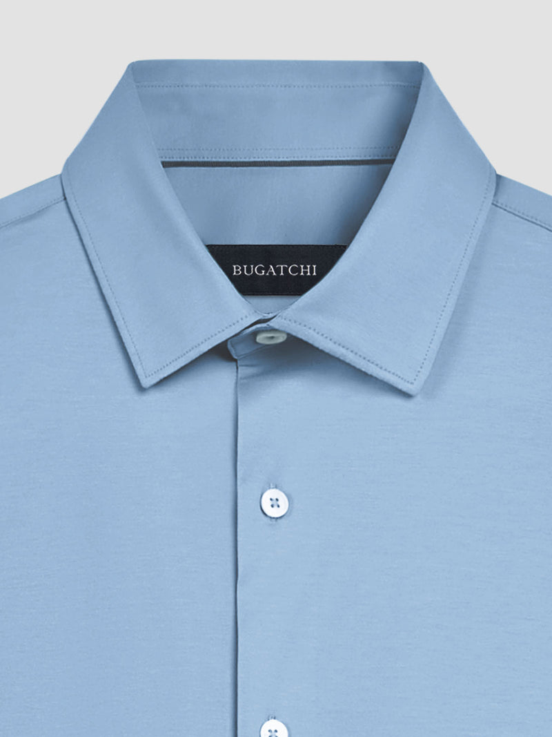 Bugatchi Ooohcotton Solid Sport Shirt - Air Blue*