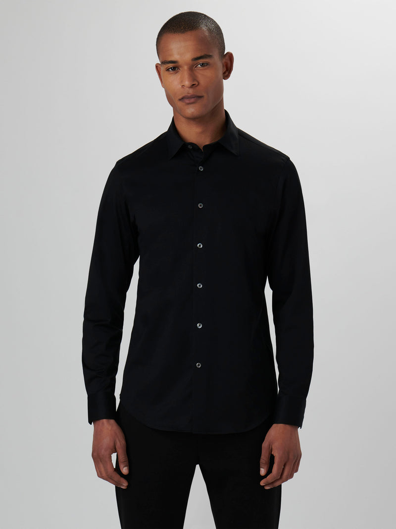 Bugatchi Ooohcotton Solid Sport Shirt - Black*