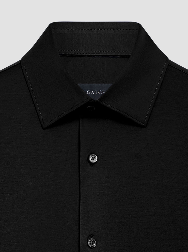 Bugatchi Ooohcotton Solid Sport Shirt - Black*