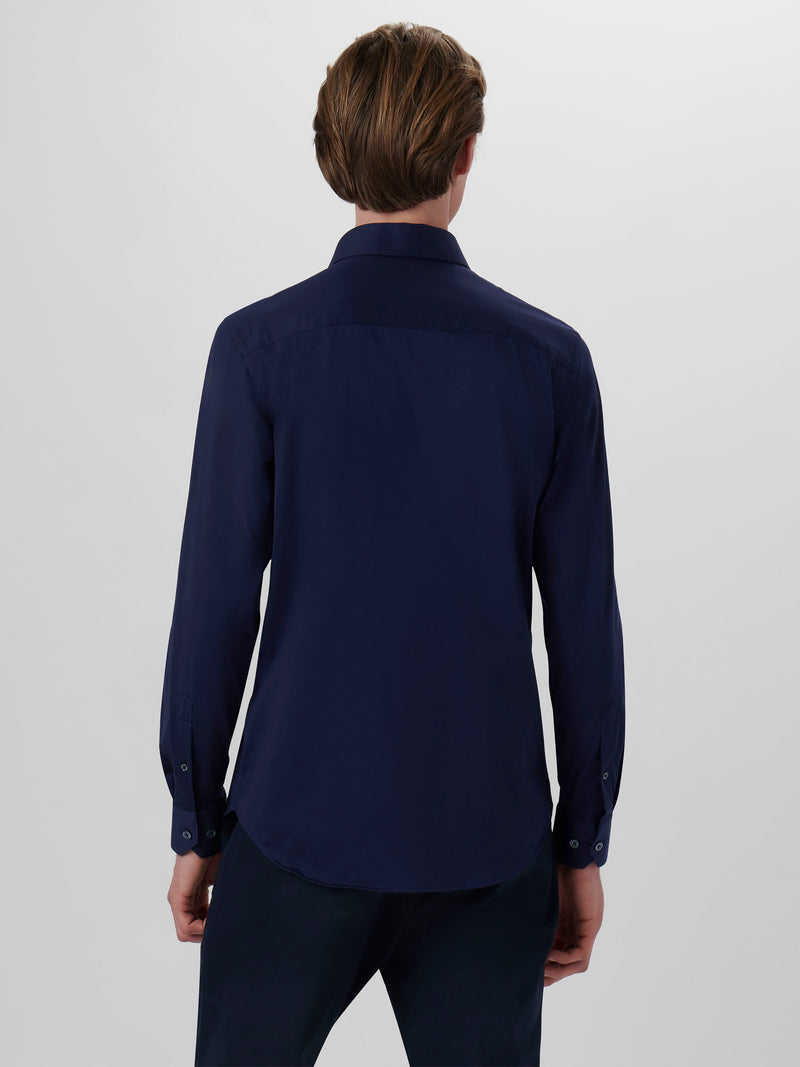 Bugatchi Ooohcotton Solid Sport Shirt - Navy*