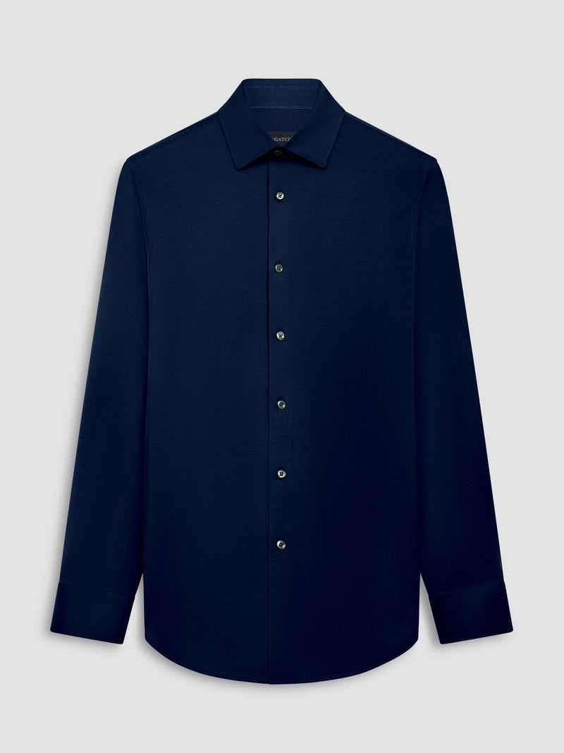 Bugatchi Ooohcotton Solid Sport Shirt - Navy*