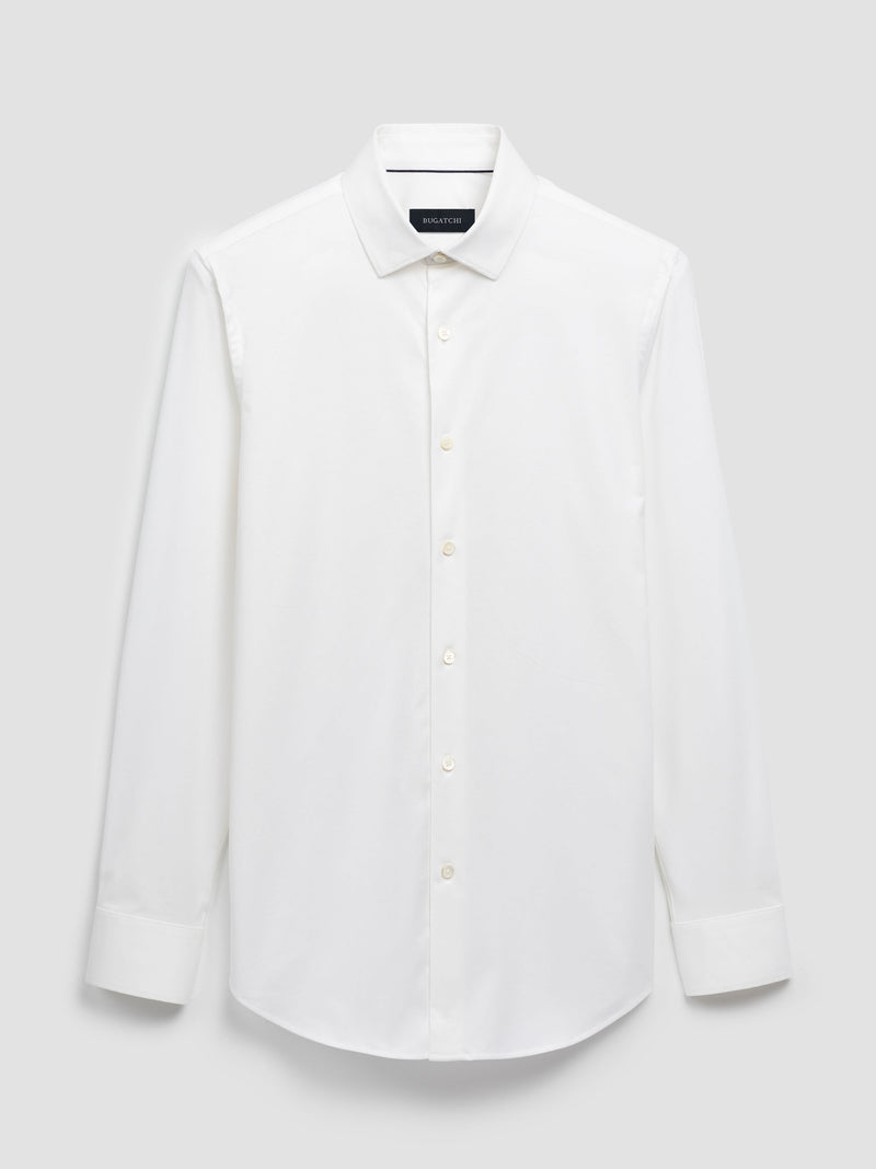Bugatchi Ooohcotton Solid Sport Shirt - White*