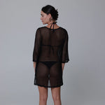 J Valdi Bora Scoop Neck Tunic Coverup - Black