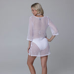 J Valdi Bora Scoop Neck Tunic Coverup - White