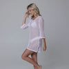 J Valdi Bora Scoop Neck Tunic Coverup - White