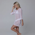 J Valdi Bora Scoop Neck Tunic Coverup - White
