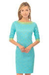 Gretchen Scott Rocket Girl Dress - Turq/Gold