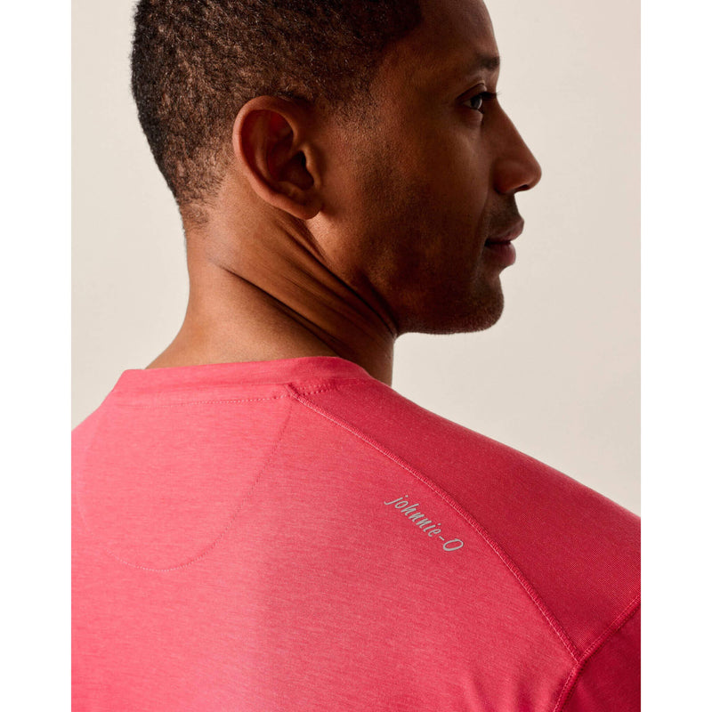 Johnnie-O Men's Course Performance Long Sleeve T-Shirt - Lobster