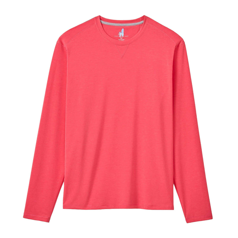 Johnnie-O Men's Course Performance Long Sleeve T-Shirt - Lobster