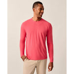 Johnnie-O Men's Course Performance Long Sleeve T-Shirt - Lobster