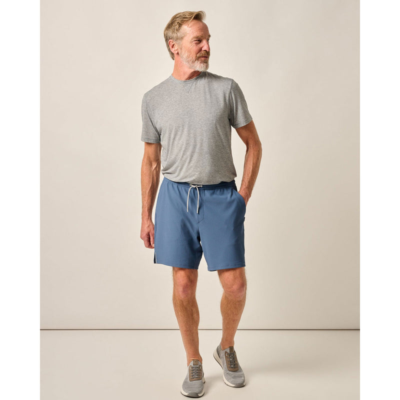 Johnnie-O Men's 7-Inch Jumpin Ribbed Knit Performance Shorts - Lake