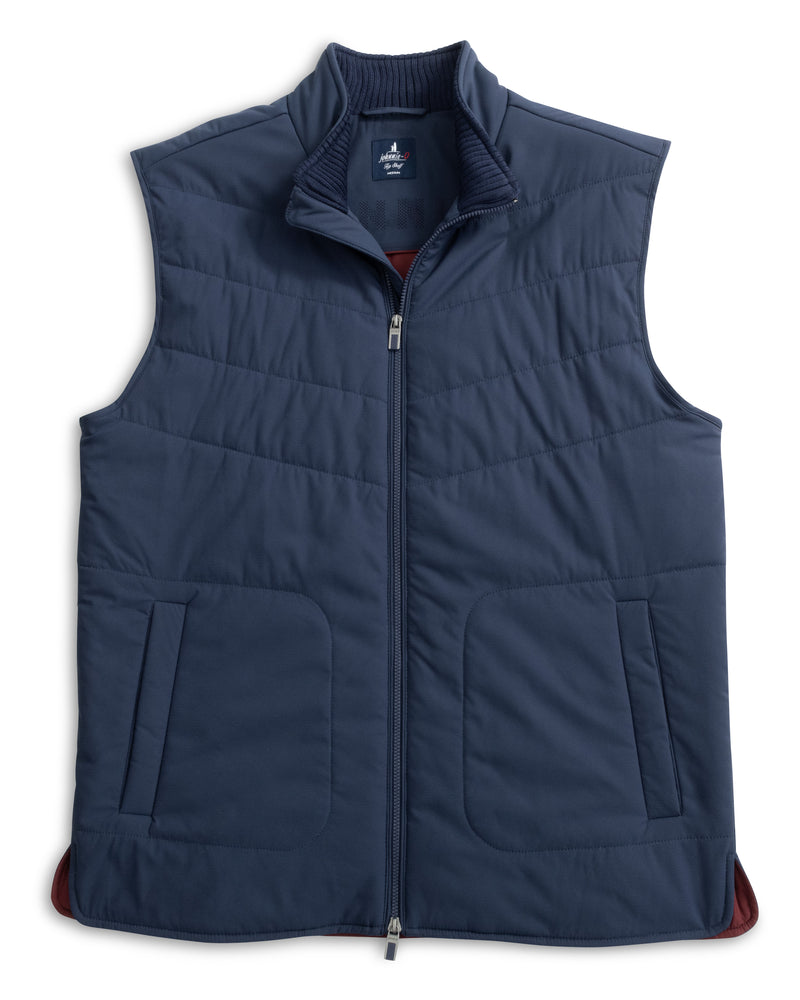 Johnnie-O Fairhaven Quilted Zip Vest - Navy - FINAL SALE